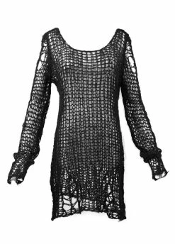 Punk Rave Black Ruin Sweater