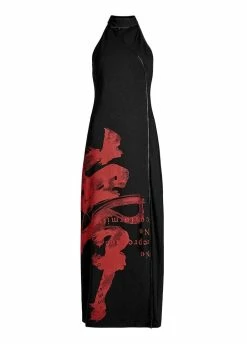 Punk Rave Dragon Halterneck Maxi Dress