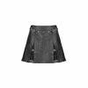 Punk Rave Faux Leather Mini Skirt With Plaid Insert 2 Punk Rave Faux Leather Mini Skirt With Plaid Insert -Nemesis Now Shop punk rave faux leather mini skirt with plaid insert p32500 62844 image