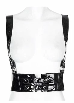 Punk Rave Gloss PVC Harness Belt