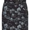 Punk Rave Goth Skull Mini Skirt