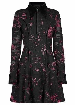 Punk Rave Grunge Printed Goth Dress