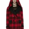 Punk Rave Grunge Reversible Plaid Coat -Nemesis Now Shop punk rave grunge reversible plaid coat p32495 62809 image