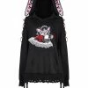 Punk Rave Kawaii Kitty Lolita Hoodie
