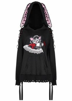 Punk Rave Kawaii Kitty Lolita Hoodie
