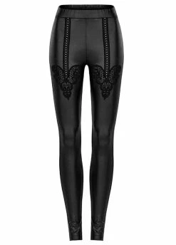 Punk Rave Lace Overlay Gothic Jeggings
