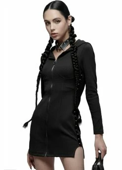 Punk Rave Lazy Day Hooded Dress