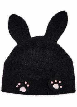 Punk Rave Lolita Long Ear Paw Print Hat