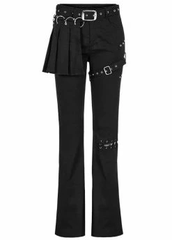 Punk Rave Low Rise Punk Flared Pants