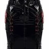 Punk Rave Manson Gloss PVC Lace-Up Mini Skirt