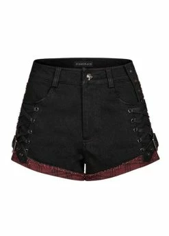 Punk Rave Miss-Fit Denim Shorts