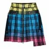 Punk Rave Rainbow Plaid Pleated Skirt -Nemesis Now Shop punk rave rainbow plaid pleated skirt p30731 55552 image