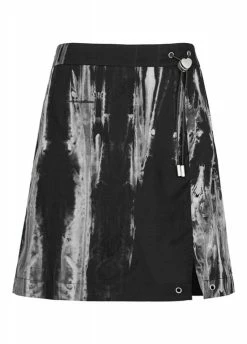 Punk Rave Spray Paint Skirt