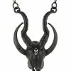 Restyle 3D Black Crescent Skull Pendant -Nemesis Now Shop restyle 3d black crescent skull pendant p30109 53587 image