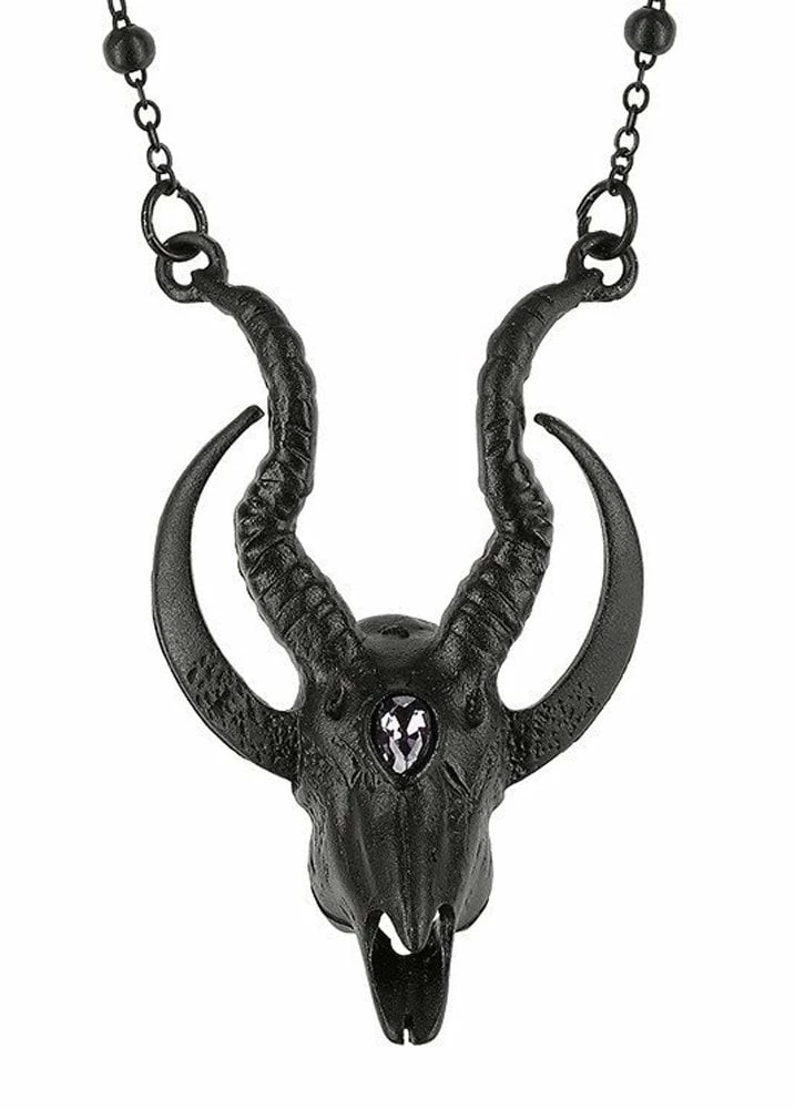 Restyle 3D Black Crescent Skull Pendant 3 Restyle 3D Black Crescent Skull Pendant