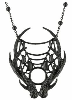 Restyle 3D Moon Antler Black Pendant