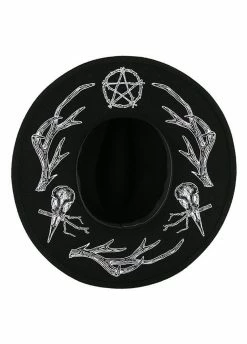 Restyle Antlers Wide Brim Hat