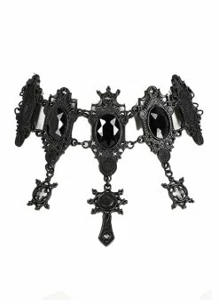 Restyle Black Gothic Fortune Teller Choker