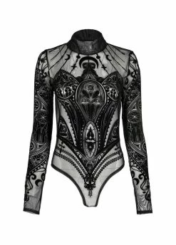 Restyle Cathedral Corset Mesh Bodysuit