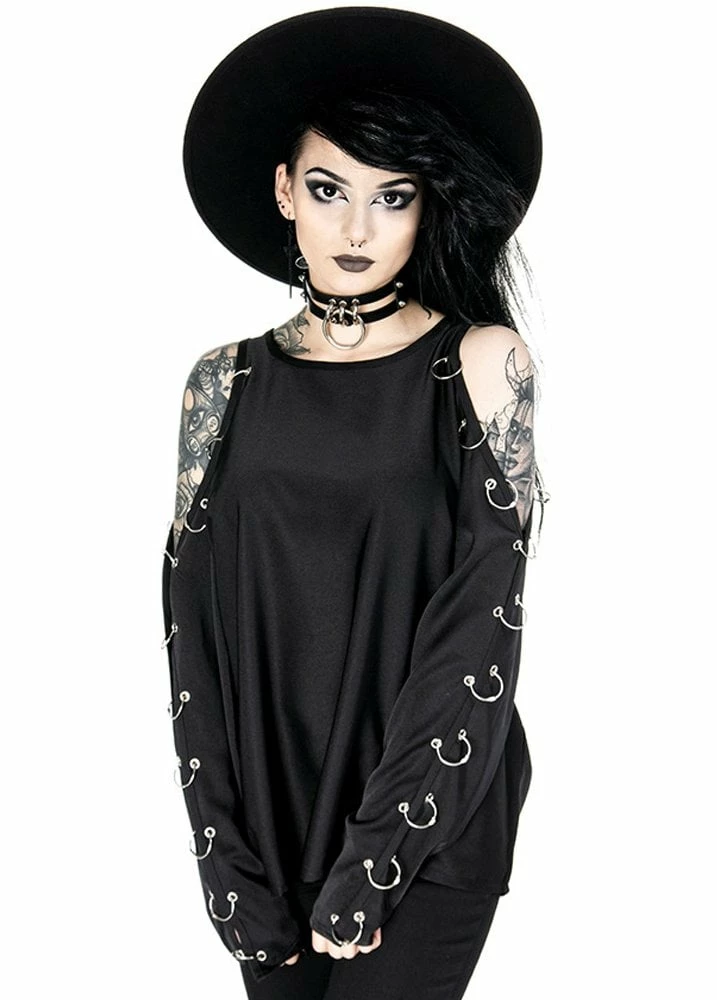 Restyle Cold Shoulder Pierced Blouse 3 Restyle Cold Shoulder Pierced Blouse