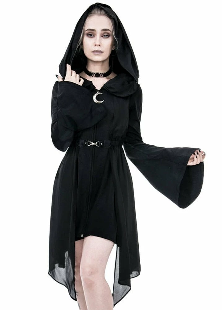 Restyle Dark Fay Floaty Chiffon Hoodie 3 Restyle Dark Fay Floaty Chiffon Hoodie