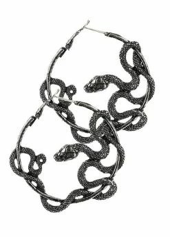 Restyle Entwine Hoops Snake Earrings