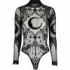 Restyle Gothic Crescent Mesh Bodysuit