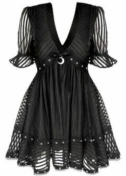 Restyle Lace Mesh Dolly Dress