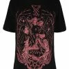 Restyle Lucifer Burgundy Oversized T-Shirt