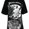 Restyle Nevermore Oversized Gothic T-Shirt