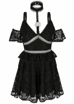 Restyle Pentagram Lace Dress