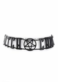 Restyle Witchcraft Black Chain Collar